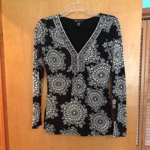 INC blouse with embellishments